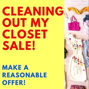 Cleaning out my closet this week!